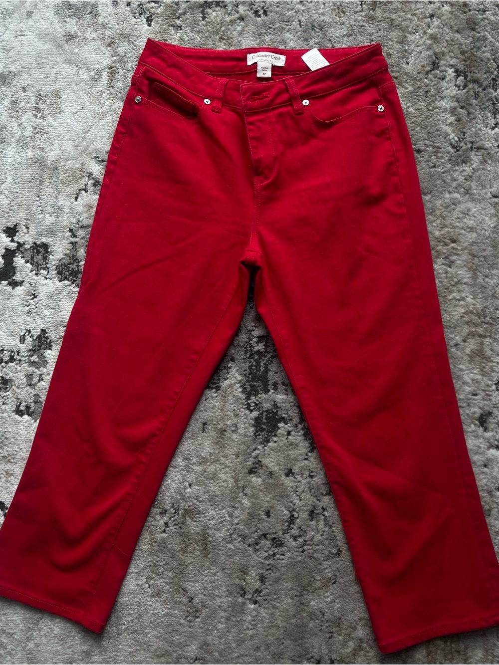Coldwater Creek Red Crop Pants